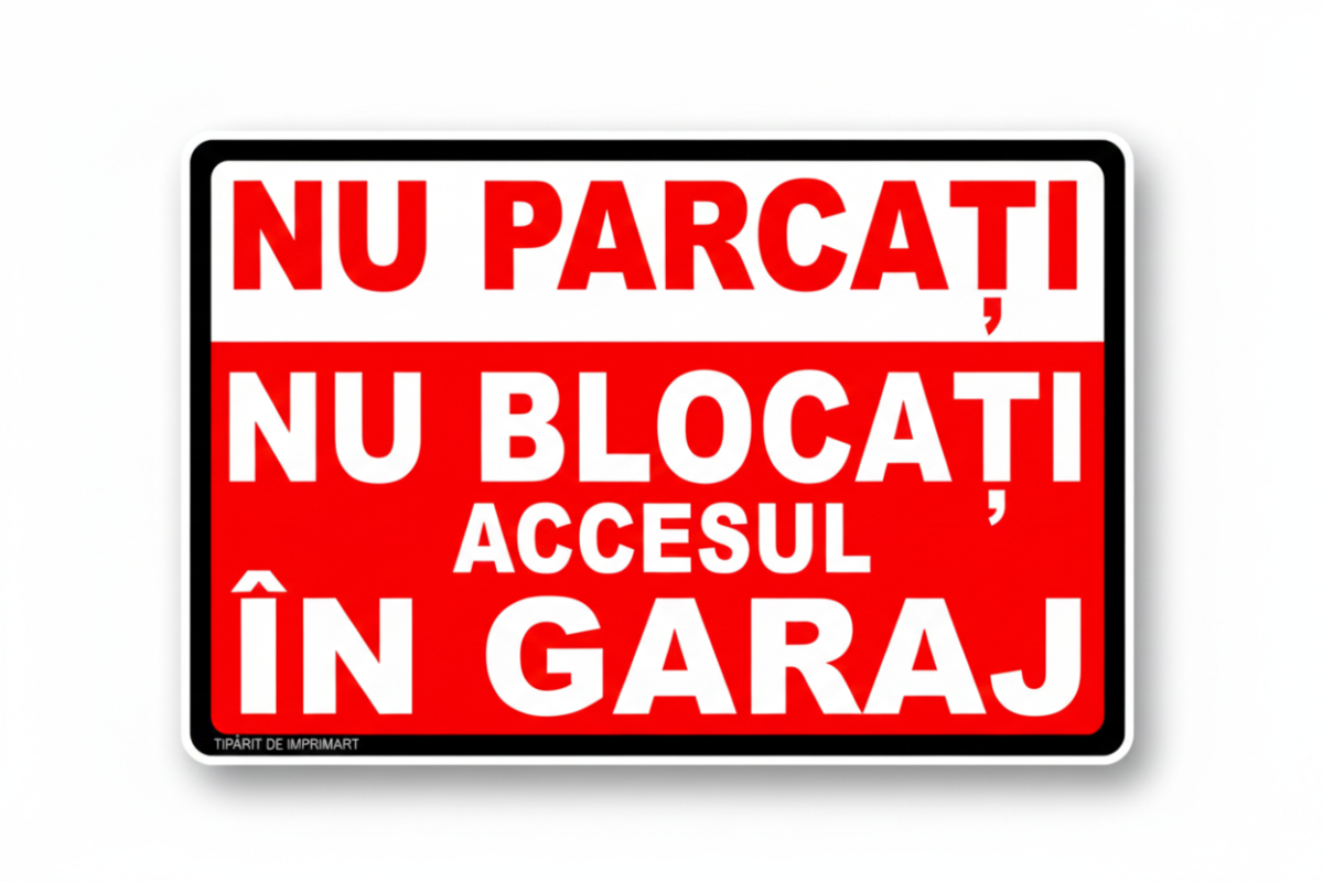 indicator-nu-parcati-nu-blocati-accesul-in-garaj-rosu-alb-semnalistica